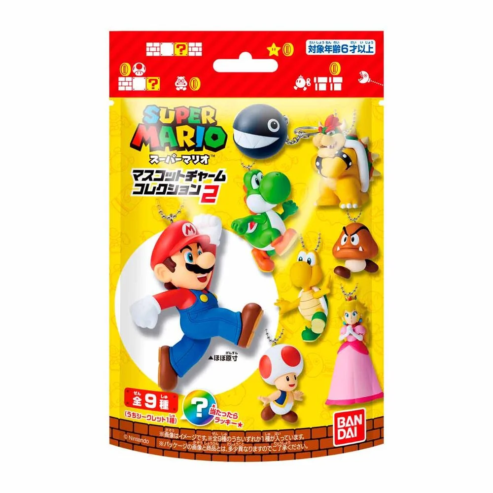 Super Mario Bros Surprise figure keychain 5.4cm - 1 Unidade